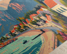 Load image into Gallery viewer, Barreiro Portugal Travel Print Wall Art, Panoramic City Art, Travel Art, Wall Decor, Vacation Gift, Framed Canvas Print Or Metal Art