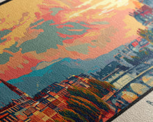 Carregar imagem no visualizador da galeria, Basel SwitzerlandTravel Art, City Art, Framed Canvas Print or Metal Wall Art, Europe Travel Poster, Panoramic Wall Art, Extra Wide Wall Art