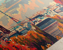 Load image into Gallery viewer, Berlin Germany Travel Print Wall Art, Panoramic City Art, Travel Art, Wall Decor, Vacation Gift, Framed Canvas Print Or Metal Art