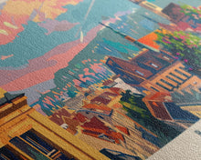 Load image into Gallery viewer, Brno CzechRepublic art Travel Print Wall Art, Panoramic City Art, Travel Art, Wall Decor, Vacation Gift, Framed Canvas Print Or Metal Art