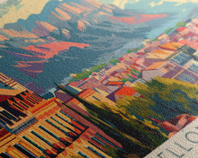 Cargar imagen en el visor de la galería, Castellon de la Plana Spain Wall Art, Panoramic Travel Poster, Panoramic Framed Canvas Print, City Wall Art, Wall Hanging Home Decor, Travel Art