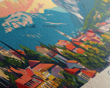 Cargar imagen en el visor de la galería, Cazin Bosnia Travel Art, City Art, Framed Canvas Print or Metal Wall Art, Europe Travel Poster, Panoramic Wall Art, Extra Wide Wall Art