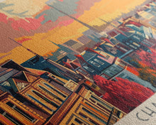 Cargar imagen en el visor de la galería, Charleroi Belgium Travel Print Wall Art, Panoramic City Art, Travel Art, Wall Decor, Vacation Gift, Framed Canvas Print Or Metal Art