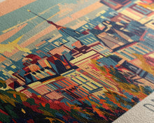 Load image into Gallery viewer, Dnipro Ukraine Wall Art, Panoramic Travel Poster, Panoramic Framed Canvas Print, City Wall Art, Wall Hanging Home Decor, Travel Art