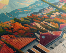 Load image into Gallery viewer, Elaz Turkey Wall Art, Panoramic Travel Poster, Panoramic Framed Canvas Print, City Wall Art, Wall Hanging Home Decor, Travel Art