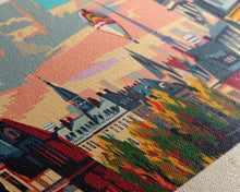 Load image into Gallery viewer, Essen Germany Travel Print Wall Art, Panoramic City Art, Travel Art, Wall Decor, Vacation Gift, Framed Canvas Print Or Metal Art