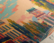 Carregar imagem no visualizador da galeria, Ferrara Italy Travel Art, City Art, Framed Canvas Print or Metal Wall Art, Europe Travel Poster, Panoramic Wall Art, Extra Wide Wall Art