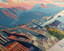 Carregar imagem no visualizador da galeria, Ålesund Norway Wall Art, Panoramic Travel Poster, Panoramic Framed Canvas Print, City Wall Art, Wall Hanging Home Decor, Travel Art