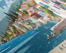 Carregar imagem no visualizador da galeria, Acharnes Greece Travel Print Wall Art, Panoramic City Art, Travel Art, Wall Decor, Vacation Gift, Framed Canvas Print Or Metal Art