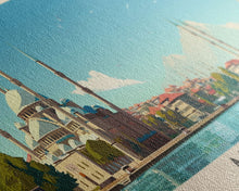 Carregar imagem no visualizador da galeria, Adana Turkey Travel Art, City Art, Framed Canvas Print or Metal Wall Art, Europe Travel Poster, Panoramic Wall Art, Extra Wide Wall Art
