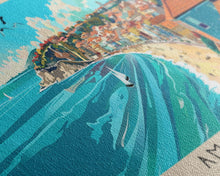 Load image into Gallery viewer, Amadora Portugal Travel Print Wall Art, Panoramic City Art, Travel Art, Wall Decor, Vacation Gift, Framed Canvas Print Or Metal Art