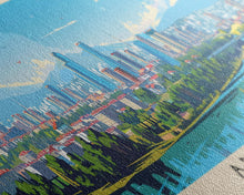 Load image into Gallery viewer, Ankara Turkey Travel Print Wall Art, Panoramic City Art, Travel Art, Wall Decor, Vacation Gift, Framed Canvas Print Or Metal Art