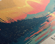 Load image into Gallery viewer, Batman TurkeyPanoramic Travel Poster, Framed Canvas Print or Metal Wall Art, Travel Art, Home Decor, Panoramic Painting, Midcentury Art