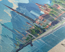 Load image into Gallery viewer, Batumi Georgia Wall Art, Panoramic Travel Poster, Panoramic Framed Canvas Print, City Wall Art, Wall Hanging Home Decor, Travel Art