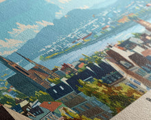 Load image into Gallery viewer, Bonn Germany Travel Print Wall Art, Panoramic City Art, Travel Art, Wall Decor, Vacation Gift, Framed Canvas Print Or Metal Art