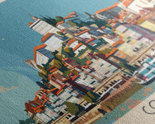 Load image into Gallery viewer, Coimbra Portugal Travel Art, City Art, Framed Canvas Print or Metal Wall Art, Europe Travel Poster, Panoramic Wall Art, Extra Wide Wall Art