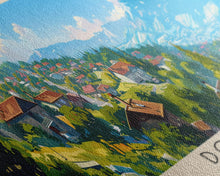 Load image into Gallery viewer, Dobrich Bulgaria Travel Art, City Art, Framed Canvas Print or Metal Wall Art, Europe Travel Poster, Panoramic Wall Art, Extra Wide Wall Art