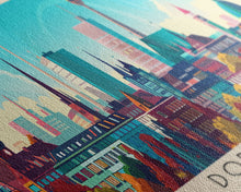 Load image into Gallery viewer, Dortmund Germany Wall Art, Panoramic Travel Poster, Panoramic Framed Canvas Print, City Wall Art, Wall Hanging Home Decor, Travel Art