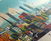 Load image into Gallery viewer, Essen Germany Travel Print Wall Art, Panoramic City Art, Travel Art, Wall Decor, Vacation Gift, Framed Canvas Print Or Metal Art