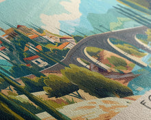 Cargar imagen en el visor de la galería, Foggia Italy Wall Art, Panoramic Travel Poster, Panoramic Framed Canvas Print, City Wall Art, Wall Hanging Home Decor, Travel Art