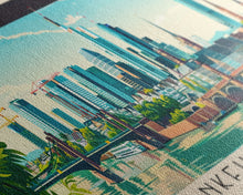 Carregar imagem no visualizador da galeria, Frankfurt Germany Travel Print Wall Art, Panoramic City Art, Travel Art, Wall Decor, Vacation Gift, Framed Canvas Print Or Metal Art