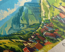 Carregar imagem no visualizador da galeria, Galati Romania Travel Art, City Art, Framed Canvas Print or Metal Wall Art, Europe Travel Poster, Panoramic Wall Art, Extra Wide Wall Art