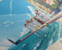 Carregar imagem no visualizador da galeria, Gijón Spain Travel Print Wall Art, Panoramic City Art, Travel Art, Wall Decor, Vacation Gift, Framed Canvas Print Or Metal Art