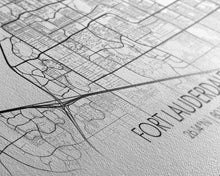 Load image into Gallery viewer, Fort Lauderdale Map, Florida Map, Map Art, Minimalist Art, Wall Art, Canvas Art, Gift For Newlyweds, Boys Room, Billiard Room Décor, Prints