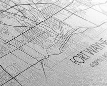 Carregar imagem no visualizador da galeria, Fort Wayne Map, Nevada Map, Map Art, Minimalist Art, Wall Art, Canvas Art, Moving Gifts, Pool Room Décor, Bar Wall Art, Rustic Home Décor