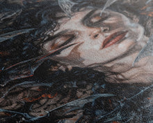 Load image into Gallery viewer, Bats and Beauty in the Night - Spooky Halloween Wall Art - Creepy Home Decor - Gothic Art Print - Unique Halloween Decoration