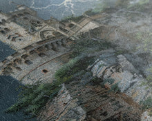 Load image into Gallery viewer, Ghostly Forest Path, Halloween Art, Spooky Wall Decor, Framed Canvas Print, Creepy Art, Halloween Wall Decor, Seasonal Wall Art