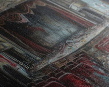 Load image into Gallery viewer, Creepy Abandoned Theater, Framed Canvas Print, Macabre Theatre, Dark Academia, Halloween Decor, Spooky Seasonal Wall Art