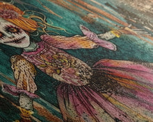 Load image into Gallery viewer, Creepy Doll Wall Art, Framed Canvas Print, Spooky Season Spooky Vibes Wall Art, Halloween Decor