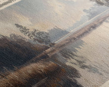 Carregar imagem no visualizador da galeria, Arkabutla Lake Mississippi Panoramic Framed Canvas Print, Lake House Decor, Rustic Art, Travel Poster, Scenic View, Nature Wall Art