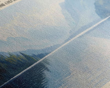 Carregar imagem no visualizador da galeria, Atlin Lake Panoramic Framed Canvas Print, Lake House Decor, Minimalist Art, Travel Poster, Scenic View, Nature Wall Art