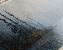 Carregar imagem no visualizador da galeria, Aylmer Lake Panoramic Framed Canvas Print, Lake House Decor, Rustic Art, Travel Poster, Scenic View, Home Decoration