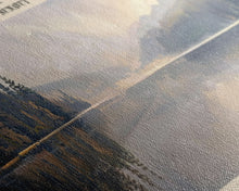 Carregar imagem no visualizador da galeria, Baker Lake Panoramic Framed Canvas Print, Lake House Decor, Minimalist Art, Travel Poster, Scenic View, Nature Wall Art