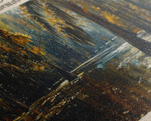 Carregar imagem no visualizador da galeria, Caddo Lake Louisiana Framed Canvas Print, Lake House Decor, Panoramic Wall Art, Travel Poster, Rustic Lake Painting, Nature Art