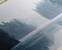 Carregar imagem no visualizador da galeria, Candle Lake Framed Canvas Print, Panoramic Lake House Decor, Wall Art, Travel Poster, Rustic Lake Painting, Home Decor