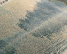 Carregar imagem no visualizador da galeria, Carlyle Lake Illinois Framed Canvas Print, Lake House Decor, Panoramic Wall Art, Travel Poster, Rustic Lake Painting, Nature Art