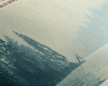 Cargar imagen en el visor de la galería, Churchill Lake Framed Canvas Print, Panoramic Lake House Decor, Wide Wall Art, Travel Poster, Modern Lake Painting, Nature Art