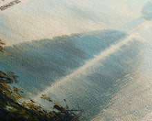 Cargar imagen en el visor de la galería, Clearwater Lake Missouri Framed Canvas Print, Lake House Decor, Panoramic Wide Art, Travel Poster, Rustic Lake Painting, Nature Art