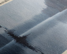 Load image into Gallery viewer, Dauphin Lake Framed Canvas Print, Lake House Decor, Panoramic Wall Art, Travel Poster, Modern Lake Painting, Nature Art