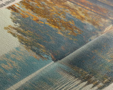 Load image into Gallery viewer, DeGray Lake Arkansas Framed Canvas Print, Lake House Decor, Panoramic Wall Art, Travel Poster, Modern Lake Painting, Nature Art