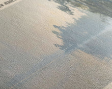 Load image into Gallery viewer, Dead Lakes Florida Framed Canvas Print, Lake House Decor, Panoramic Wall Art, Travel Poster, Modern Lake Painting, Nature Art