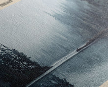 Load image into Gallery viewer, East Lake Oregon Framed Canvas Print, Panoramic Lake House Decor, Wall Art, Travel Poster, Rustic Lake Painting, Home Decor