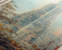 Carregar imagem no visualizador da galeria, Fellows Lake Missouri Framed Canvas Print, Lake House Decor, Panoramic Wall Art, Travel Poster, Rustic Lake Painting, Home Decor