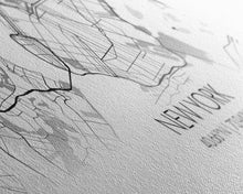 Load image into Gallery viewer, Panoramic New York City Map, New York Art, Map Print, Minimalist Wall Art, Canvas Art, Housewarming Gift, Street Map Art, Closing Gift
