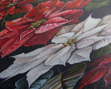 Cargar imagen en el visor de la galería, Colorful Botanical Poinsettia Canvas Art Printed and Framed, Vertical Tall and Narrow Floral Art Print, Modern Wall Art, Housewarming Gift