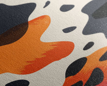 Carregar imagem no visualizador da galeria, Abstract Boho Leopard Print Pattern - Framed Canvas Print, Midcentury Modern Skinny Art, Tall Wall Art for Living Room or Bedroom Decor